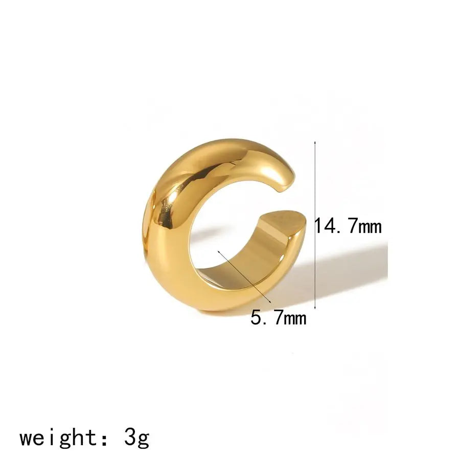 She Deserves to Shine – 18K Gold-Plated Stainless Steel Hoop Earrings