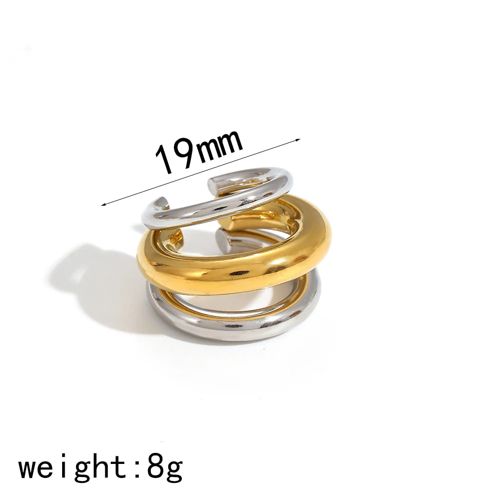 She Deserves to Shine – 18K Gold-Plated Stainless Steel Hoop Earrings